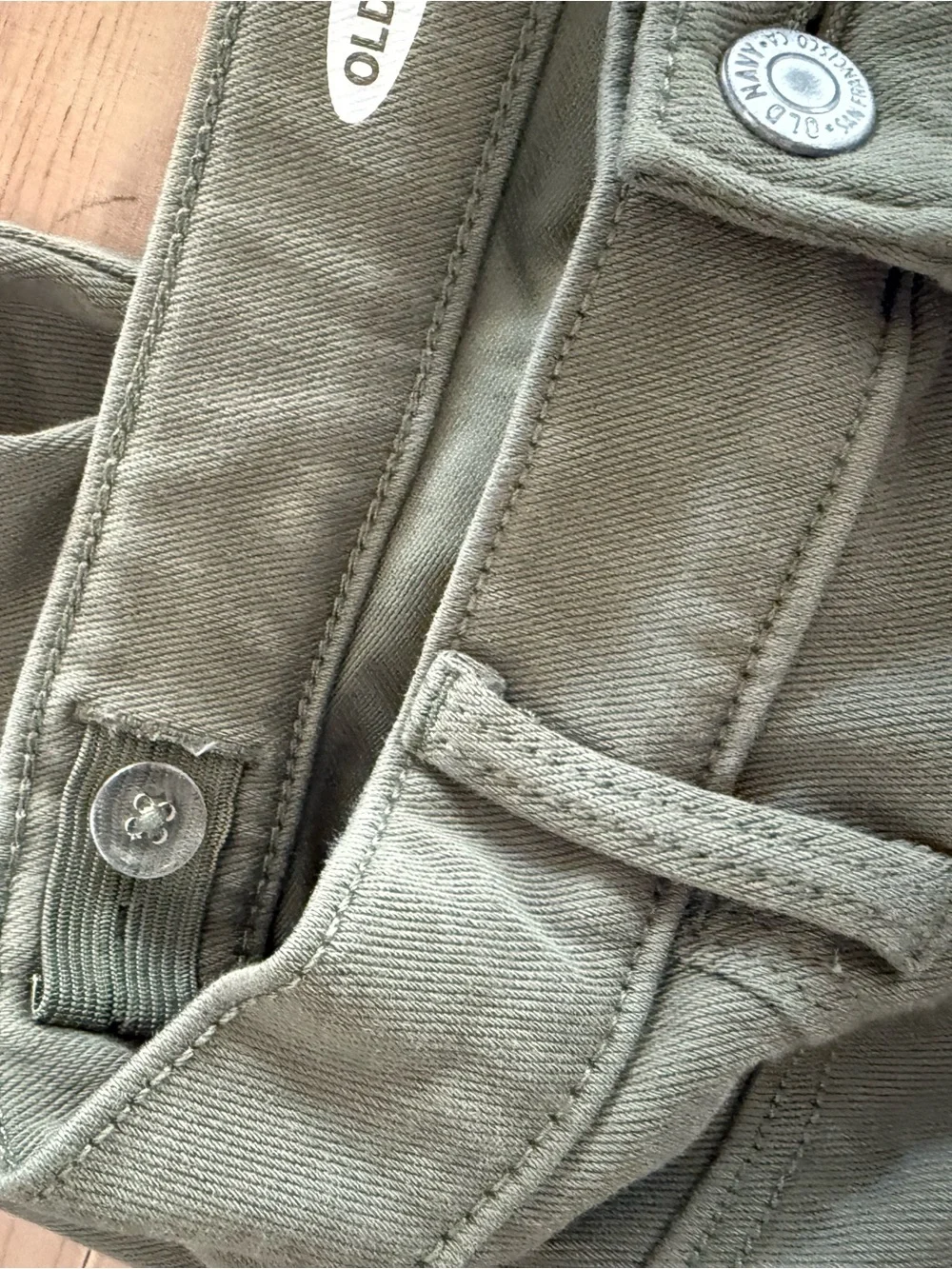 Old Navy Olive Green Kids Jeggings